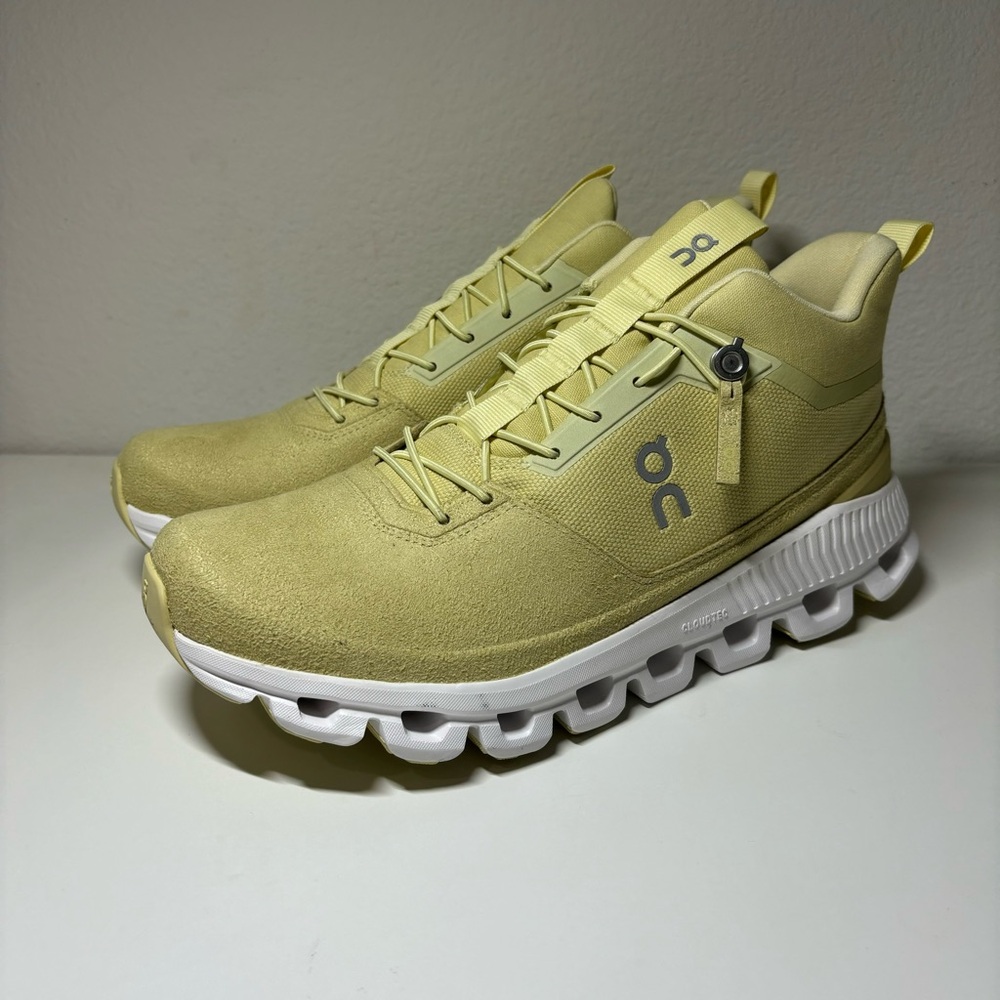 On Running Yellow Sneakers with White Soles